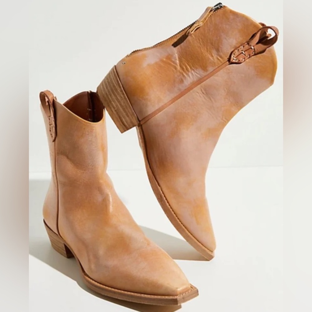 We the Free Westley Ankle Boots in Papaya Free People Coastal Cowgirl